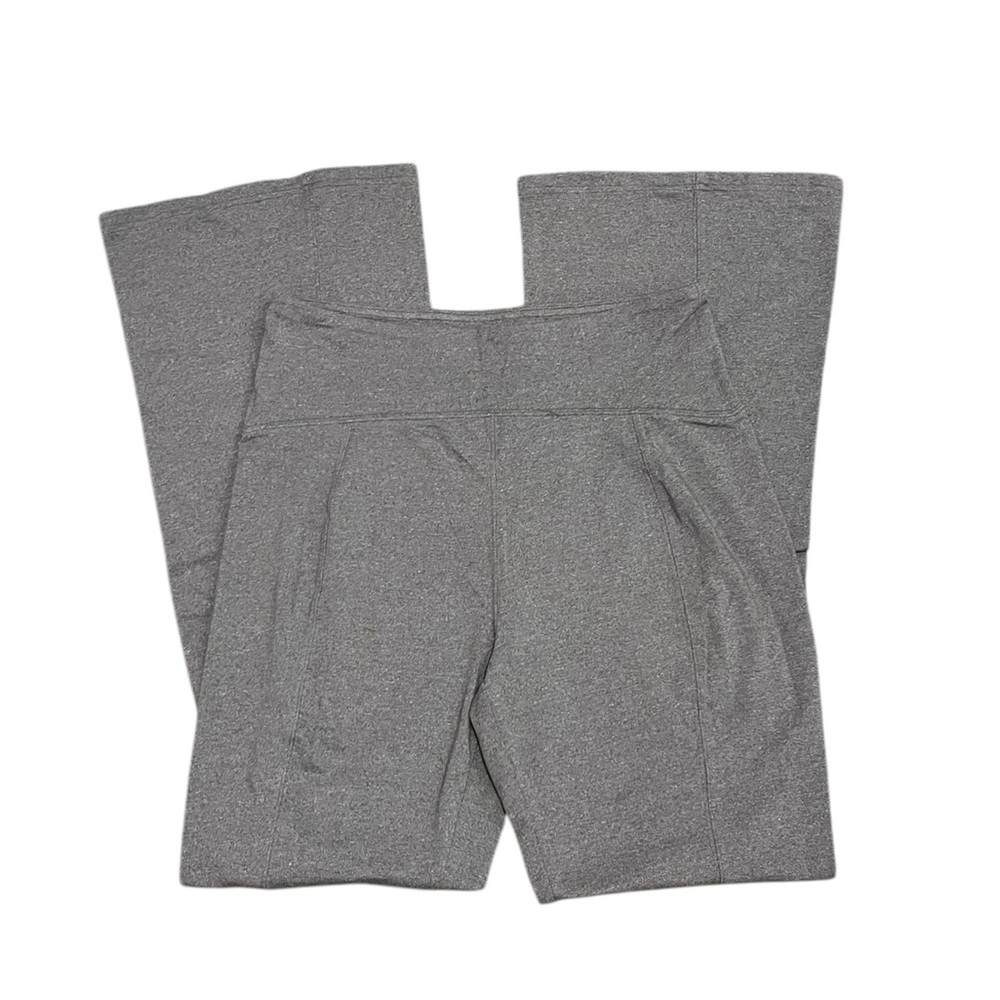 SO Flare High Rise Cotton Bootcut Pants Leggings Grey Size: Large - Picture 4 of 4